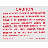 Decal 64-71 GM Trunk Posi-Traction Label - image 1