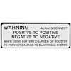 Decal 62-65 Pontiac Engine Compartment Battery Warning - image 1