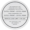 Decal 66 Pontiac Tire Pressure - image 1