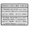 Decal 67 Pontiac Tire Pressure - image 1