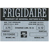 Decal 64-65 Pontiac Air Conditioning Compressor Frigidaire - image 1