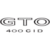Decal 73 GTO GTO 400 CID Black - image 1