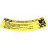 Decal 73-77 Pontiac Spare Tire Warning - image 1
