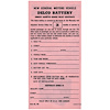 Decal 65-68 GM Interior Owners Certificate Delco Battery - image 1