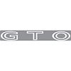 Decal 70-73 GTO Deck Lid GTO White - image 1