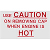 Decal 63 Grand Prix Caution Radiator Cap - image 1