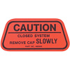 Decal 70 GM Caution Gas Cap California - image 1