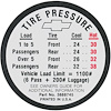 Decal 66 Chevelle/El Camino Tire Pressure Except SS - image 1