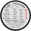 Decal 66 Chevelle Tire Pressure SS - image 1