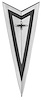 Emblem Hood 1966-67 GTO/Lemans/Tempest Arrowhead - image 1