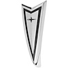 Emblem Nose Panel 1969 GTO Arrowhead - image 1
