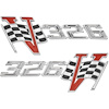 Emblem Fender 1964 Lemans 326 V Flag - image 1