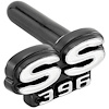 Steering Wheel Emblem for 1968 Chevy Chevelle, El Camino SS 396 [Black & Silver]