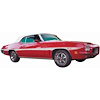 Decal 71-72 Lemans Body Stripe Kit GT Sword White - image 1