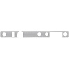 Dash Insert Aluminum 1970-72 GTO Convertible Lower - image 1