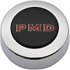 Center Cap Wheel 1967-70 Pontiac Black PMD w/ Red Letters - image 1