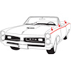 Body Stripe Stencil Kit for 1967 Pontiac GTO - image 1