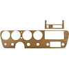 Dash Inserts 1966 GTO Walnut Woodgrain w/AC - image 1