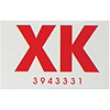 Decal 1969 GTO/Tempest/LeMans Frame Code XK Hardtop - image 1