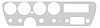Insert Dash 1967 GTO w/o A/C Aluminum - image 1