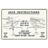 Decal 60 Pontiac Jacking Instructions - image 1