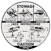 Decal 66 Pontiac Jacking Instructions Early 6 1/2 inch diameter - image 1