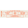 Decal 65 Pontiac Air Cleaner Service Instructions 421 3x2 A59C Red - image 1