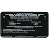 Decal 69 Pontiac Emissions 350/400/428 4V PE - image 1