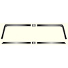 Interior Rear Window Headliner Seal Strip 1966-67 GM Pontiac GTO/LeMans/Tempest Sedan 4-Door - image 1