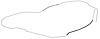 GL06403-SS Fuel Line, Front/Rear, 1964-67 Chevelle Hardtop, 3/8" - image 1