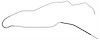 Fuel Line Front/Rear 1968 Chevelle Hardtop 3/8 - image 1