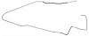 Fuel Line Front/Rear 1968 Chevelle Convertible 3/8 - image 1