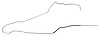 GL07030-OM Fuel Line, Front/Rear, 1970-72 Chevelle Hardtop, 3/8"