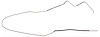 Fuel Line Front/Rear 1970-72 Chevelle Convertible 3/8 - image 1