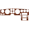 Dash Inserts Vinyl 1973-76 Grand Prix Gunstock Woodgrain 3 pc - image 1