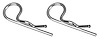 HPK0008-PR Hood Pin Clip, 1970-72 Chevelle/El Camino, SS, Pair - image 1