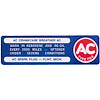 Decal 64-67 Chevelle/El Camino Oil Breather Cap - image 1