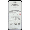 Decal 70 Monte Carlo Glove Box Tire Pressure - image 1