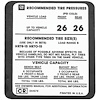 Decal 74 Monte Carlo Glove Box Tire Pressure - image 1