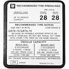 Decal 75-77 Monte Carlo Glove Box Tire Pressure - image 1