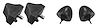 K40592 Rubber Bumper Kit, Control Arm, 1964-72 A-Body, Upper & Lower, 4 pc - image 1