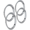 Trim Rings 15 X6 Rally Wheel Round Lip Stainless Steel - image 1