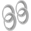 Trim Rings 15 X7 Rally Wheel Round Lip Chromed Stainless Steel - image 1