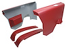 ARMREST PANELS REAR RED - image 1
