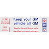 Decal 78-79 Malibu Air Cleaner 250 Keep Your GM Vehicle All GM - image 1
