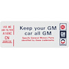 Decal 79 GM G Body Air Cleaner 305 Keep Your GM Vehicle All GM - image 1
