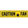 Decal 81-82 GM G Body Fan Caution - image 1