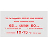 Decal 79 El Camino Air Shock Instruction - image 1