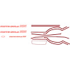 Decal 85-86 Monte Carlo Body Stripe Kit SS Maroon Orange - image 1