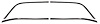 Molding Rear window 1978-87 El Camino Black Upper - image 1